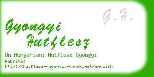 gyongyi hutflesz business card